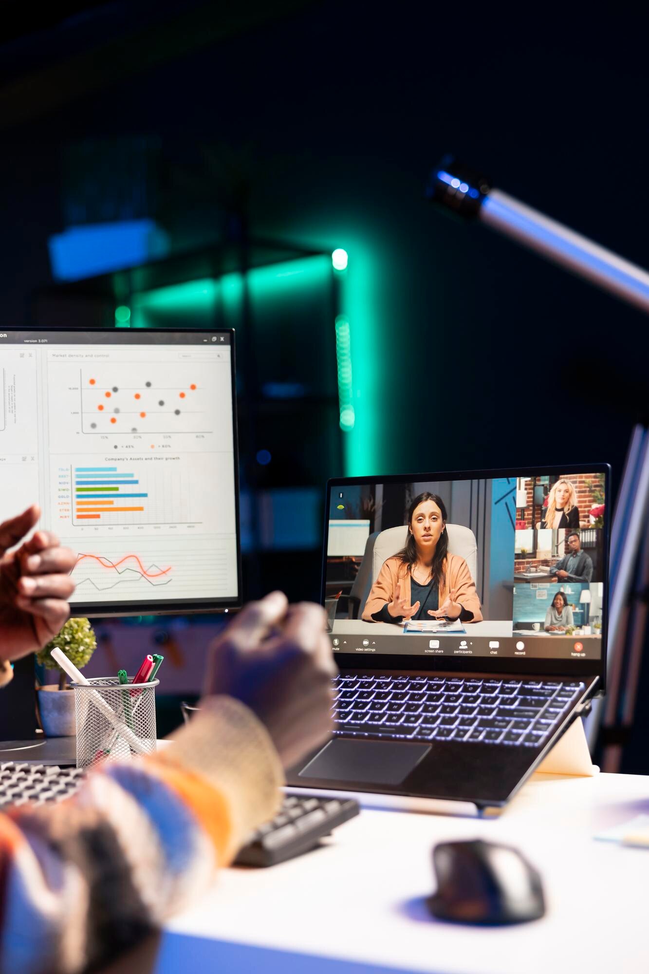 black-man-using-laptop-participate-online-meetings_482257-121460