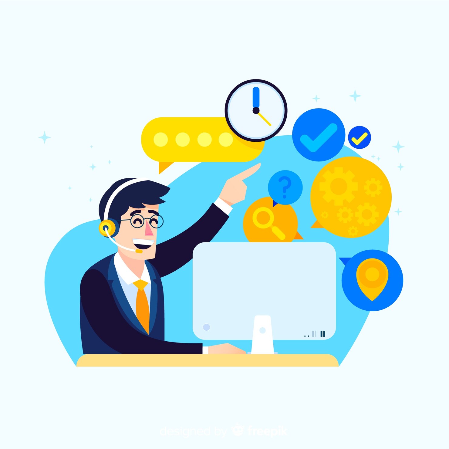 call-center-telephonist-flat-design_52683-11157