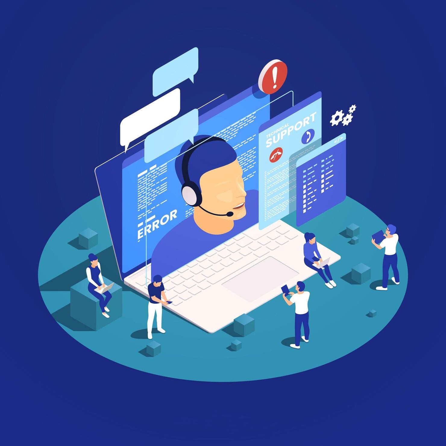 isometric-online-technical-support-concept-with-male-operator-laptop-screen-system-error-chatting-customers-3d-vector-illustration_1284-67996